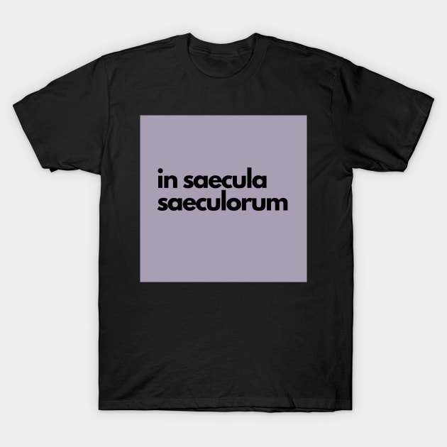 in saecula saeculorum, purple T-Shirt by bfjbfj